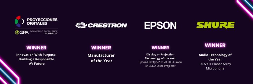 Hicimos historia en la edición inaugural de los AV Awards Americas 2025. Nos llena de orgullo anunciar que Proyecciones Digitales - GPA Argentina ha sido galardonada por nuestro proyecto "Innovation With Purpose: Building a Responsible AV Future".
